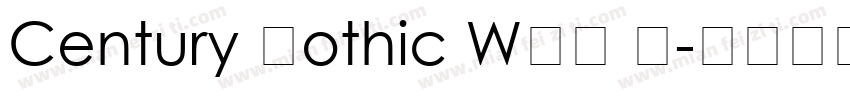 Century Gothic WGL B字体转换